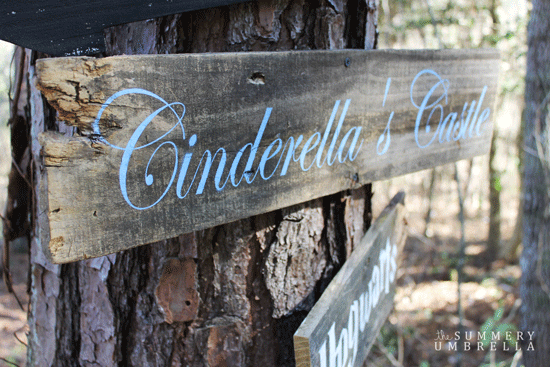 cinderella wood sign