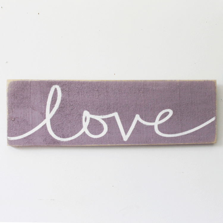 DIY Reclaimed Wood Love Sign PLUS Free SVG Cut File