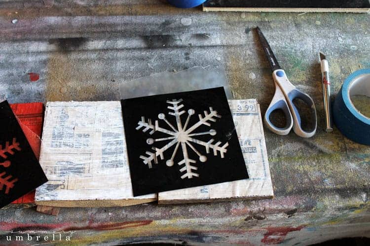 DIY Wood Snowflake Sign