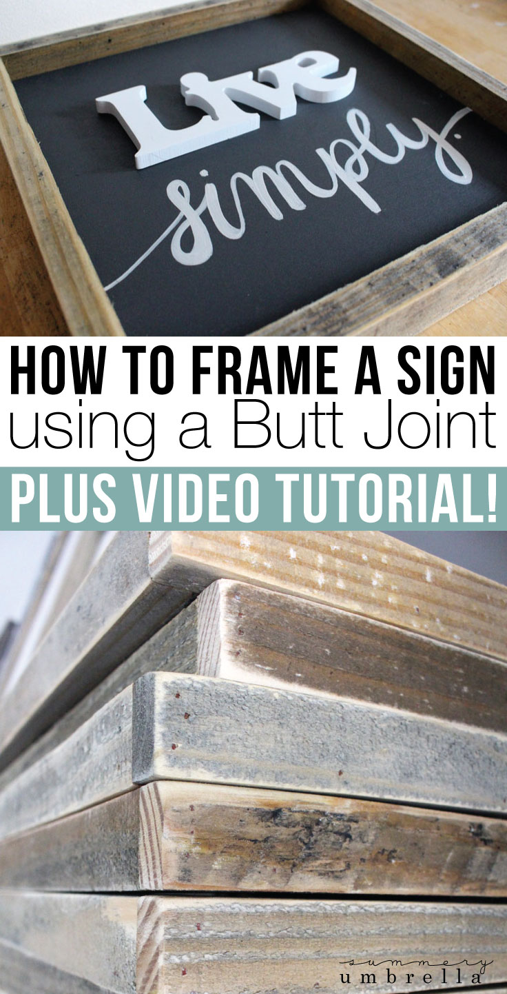 Have you ever wondered how to frame a sign that you just created? Believe it or not, it’s actually pretty easy! Let me show you how with this easy guide!