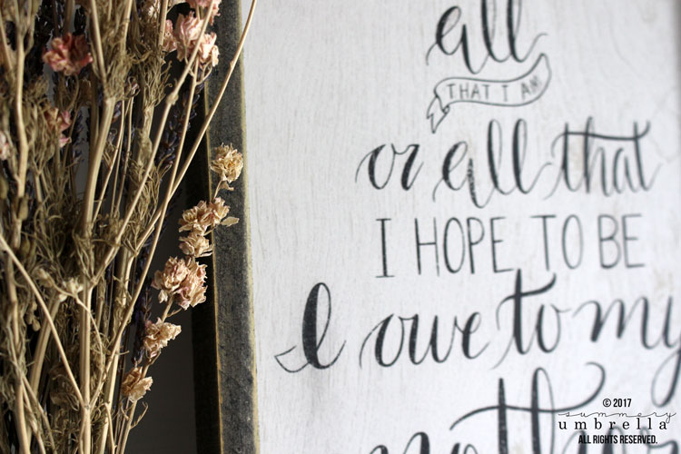 The best DIY mother's day wood sign