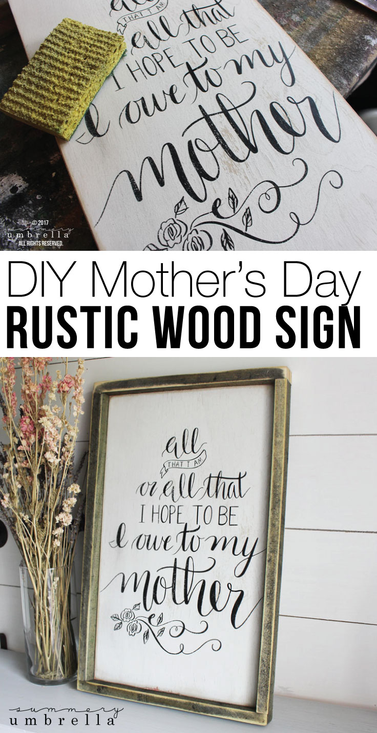 Surprise Mom with a one-of-a-kind DIY Mother's Day Wood Sign! Follow our step-by-step guide for a heartfelt gift. #DIYMothersDay #WoodSign #HandmadeGifts