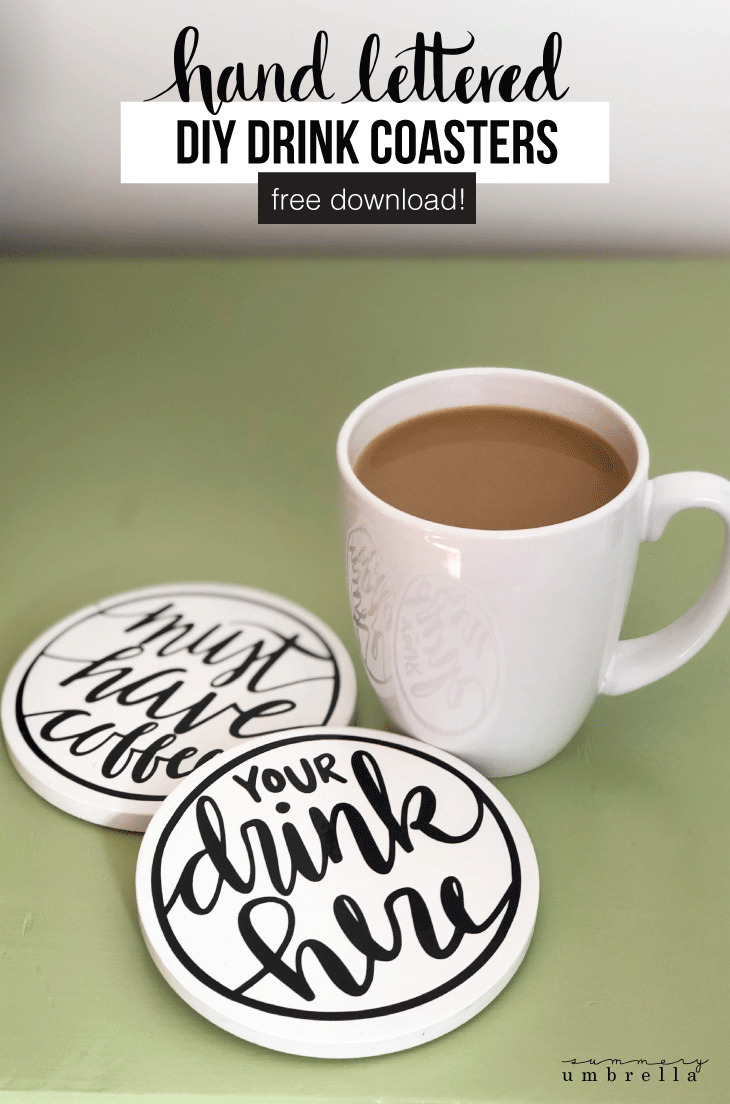 In this super simple tutorial I'm going to show you just how easy it is to make your own drink coasters. Plus, it even includes a free download!﻿  #diyhomedecor #homedecor #thesummeryumbrella #lzcathcart #coffeecoasters #drinkcoasters