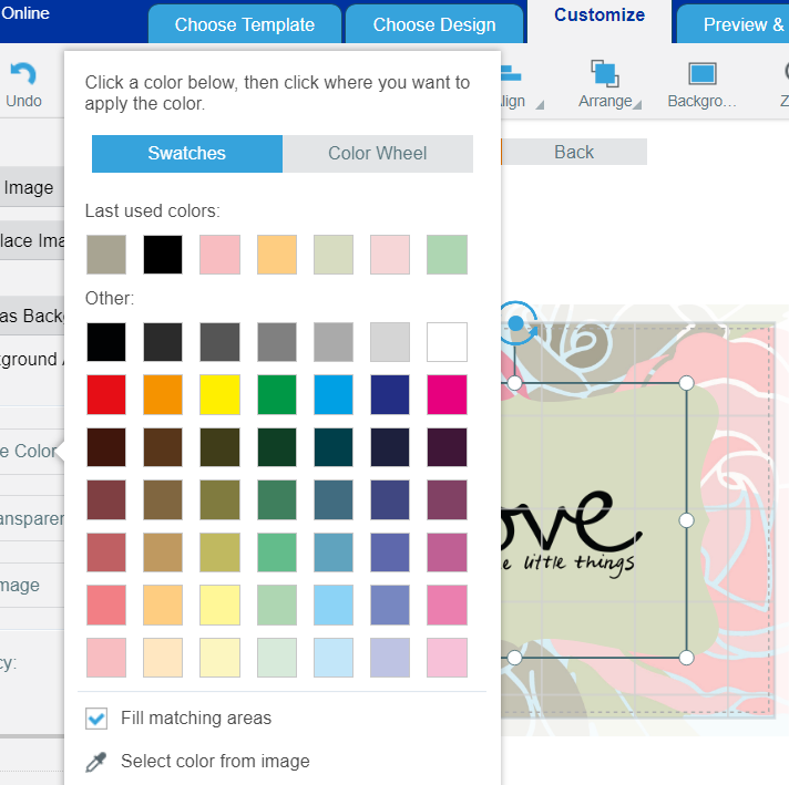 screenshot of Avery Design & Print app to make printable valentine's day cards