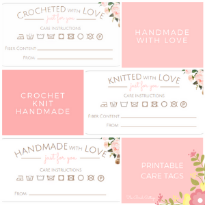 Printable Care Tags from The Birch Cottage