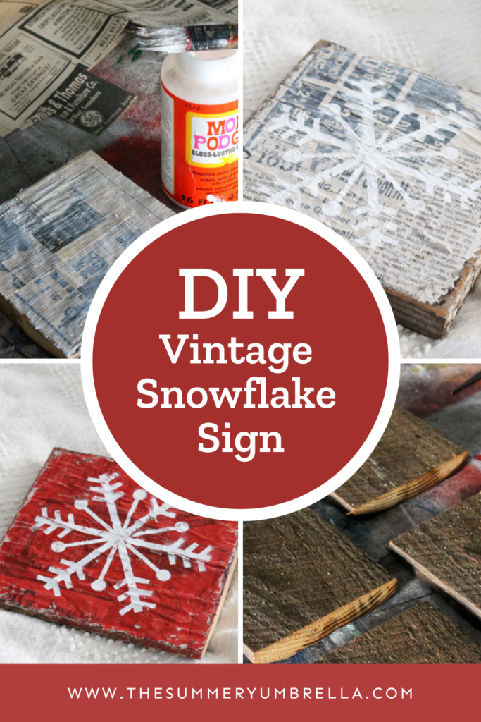 Get ready to add some vintage charm to your winter decor with this DIY Vintage Snowflake Sign! Follow our easy tutorial to create a unique and timeless piece that will become a treasured part of your holiday tradition. #DIY #Vintage #SnowflakeSign #WinterWonderland #CraftyChic #Upcycle #RusticDecor