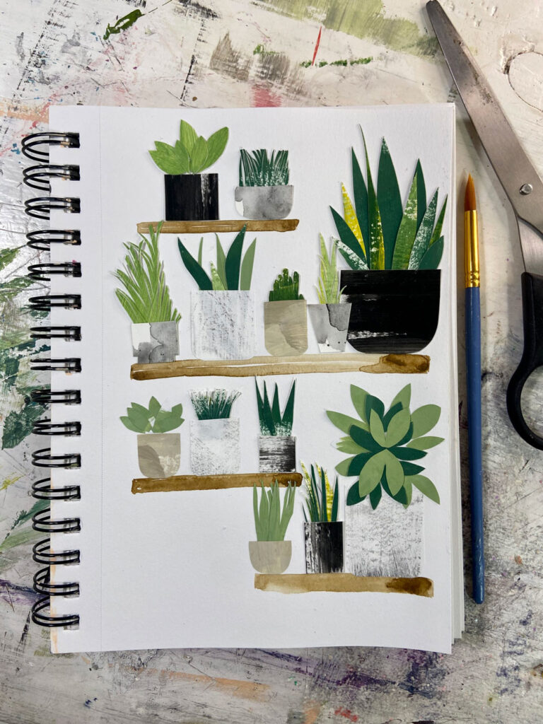 art journaling plant life